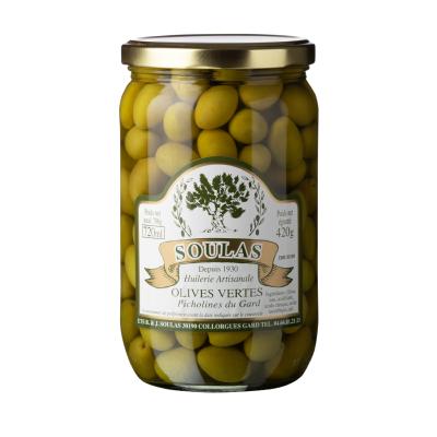 Olives vertes Picholines du Gard - bocal 400g